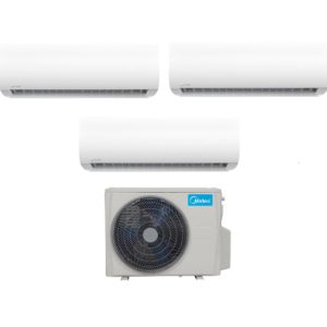 Midea M3OA-27HFN8-Q / 2xMSAGAU-09HRFNX + 1xMSAGBU-12HRFNX inverteres triál split klíma (2x2,6kW+1x3,5kW))